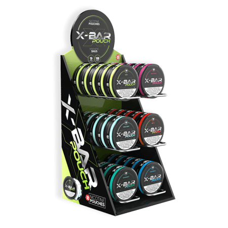 X-bar Pouch Présentoir Carton