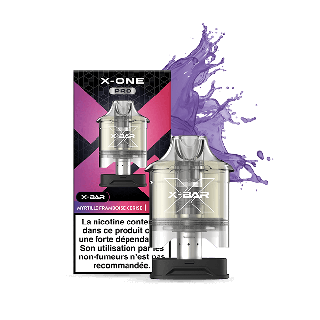 X-One Pro ×2 Pod Myrtille Framboise Cerise